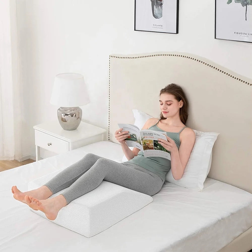 Ergonomisk knä/rygg kudde/VIT