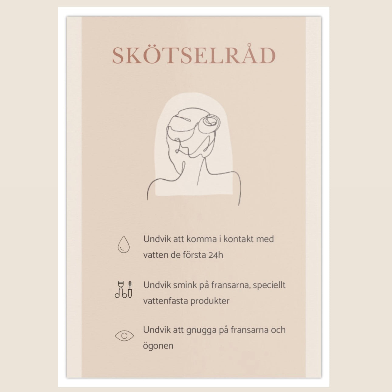 Skötselråds broschyrer