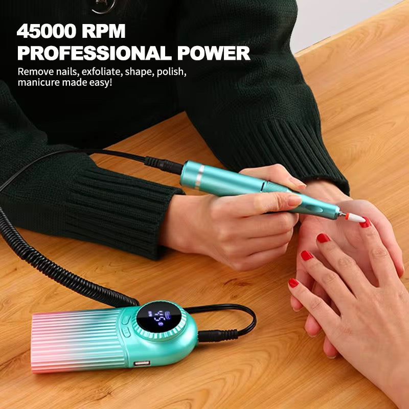 Professionell Elektrisk Nagelfil – Kraftfull, Tyst & Portabel