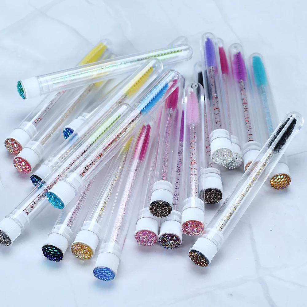 Glitter mascaraborste med skydd