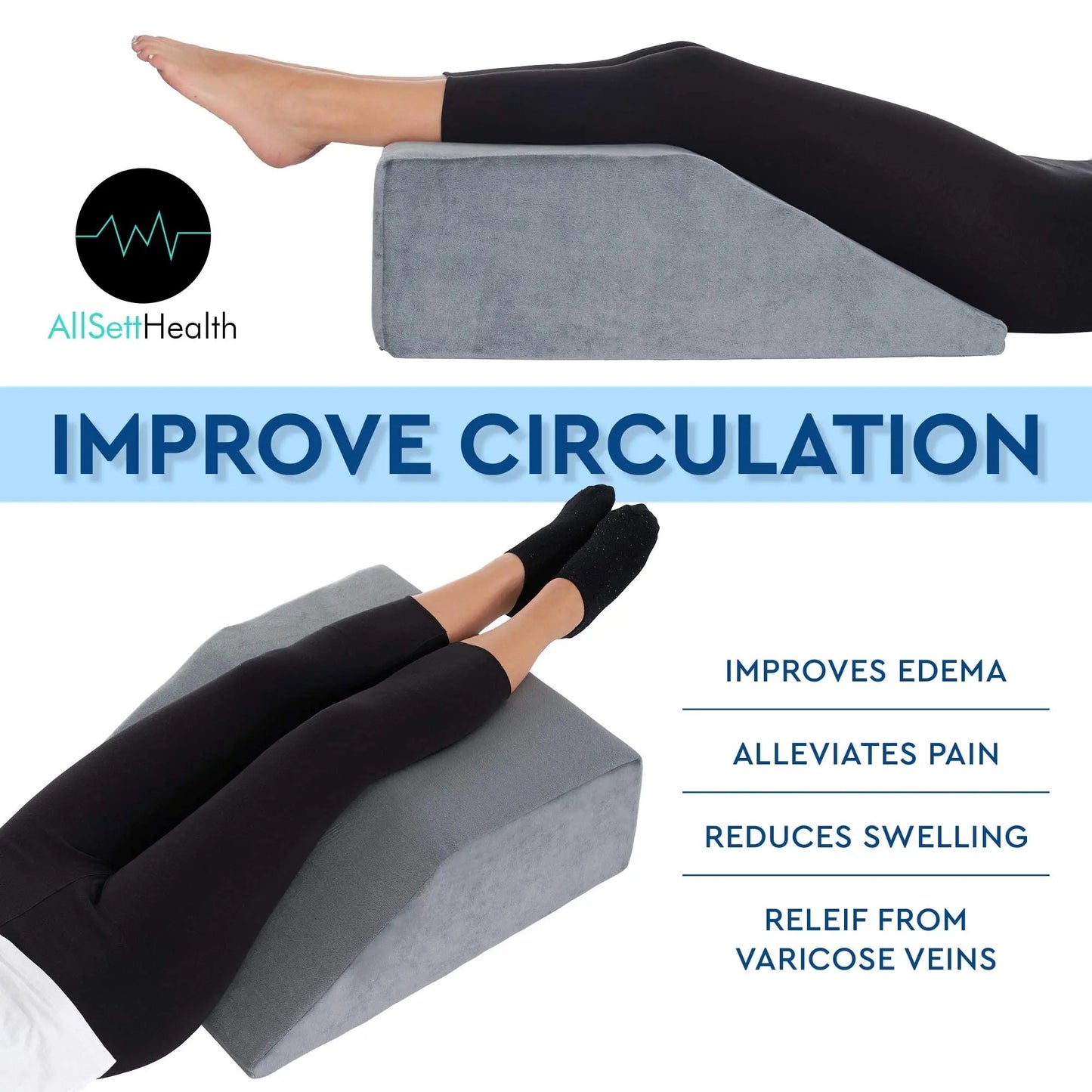 Ergonomisk knä/rygg kudde/VIT