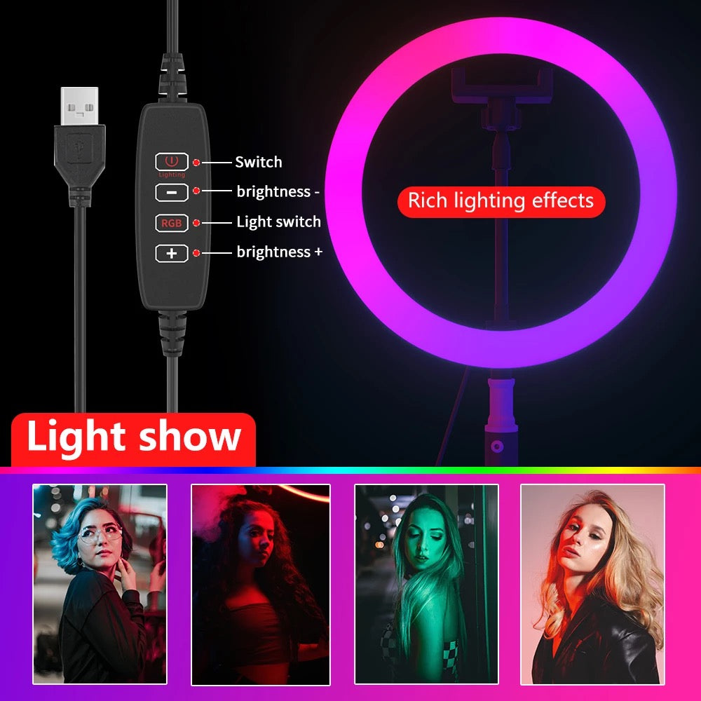 LED RING LIGHT MINI STATIV 10 INCH