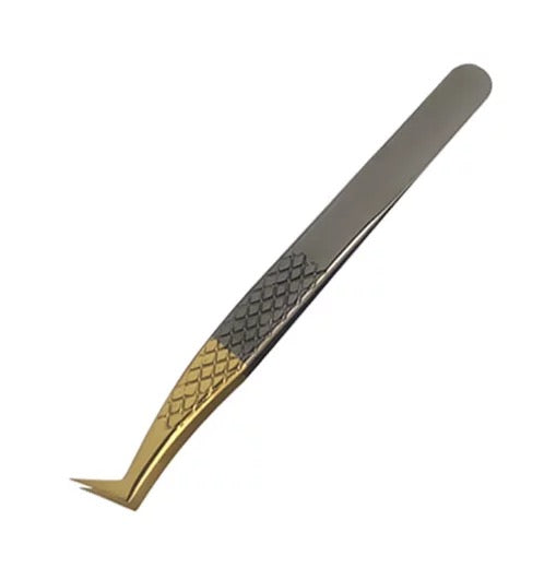 Volympincett Gold & Black Fishnet (90°)