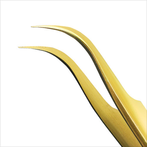 Tweezer Vetus Curved Gold MCS-15