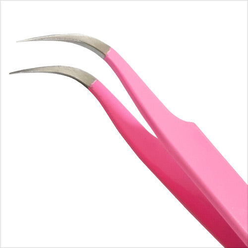 Tweezer Vetus Curved Pink CS-15